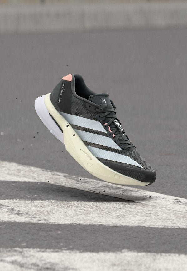 adidas Performance ADIZERO BOSTON 13 W - Road running shoes - grey five/footwear white/haze coral