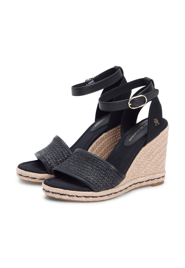 Tommy Hilfiger RAFFIA STRAP HIGH WEDGE ESPADRILLES