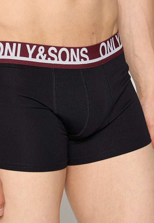Only & Sons ONSTREY SOLID BOXER 5 PACK