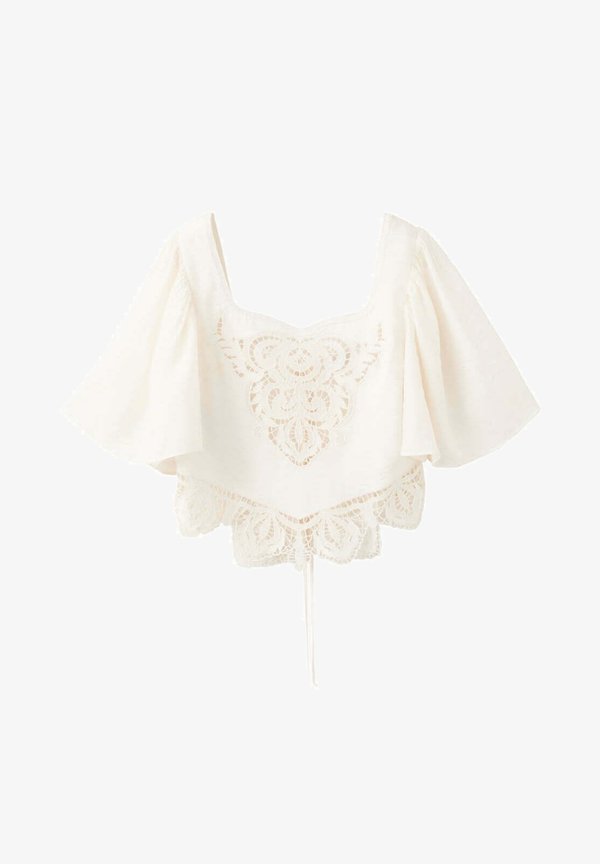 Mango ADULT - Blouse - off-white
