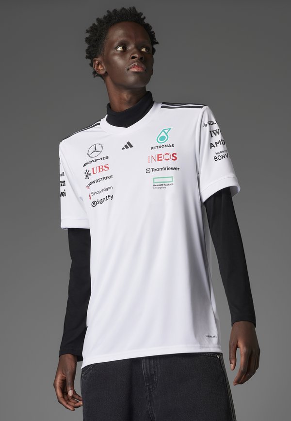 adidas Performance MERCEDES - AMG PETRONAS FORMULA ONE TEAM DRIVER - Sports T-shirt - white   black