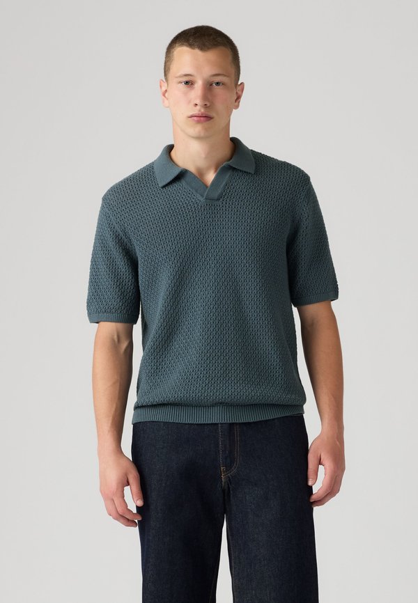 Levi's® DILLON OPEN COLLAR  - Polo shirt - dark slate