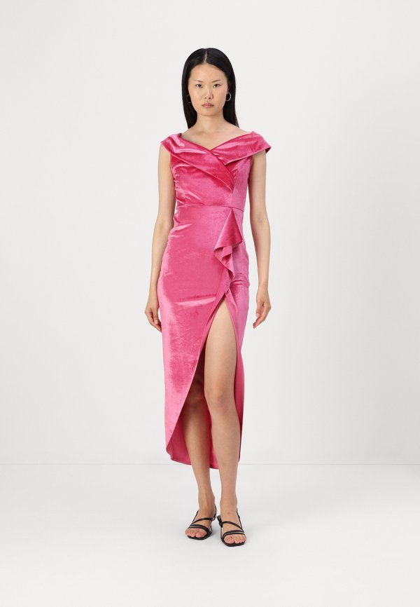 WAL G. HAILY RUFFLE MAXI