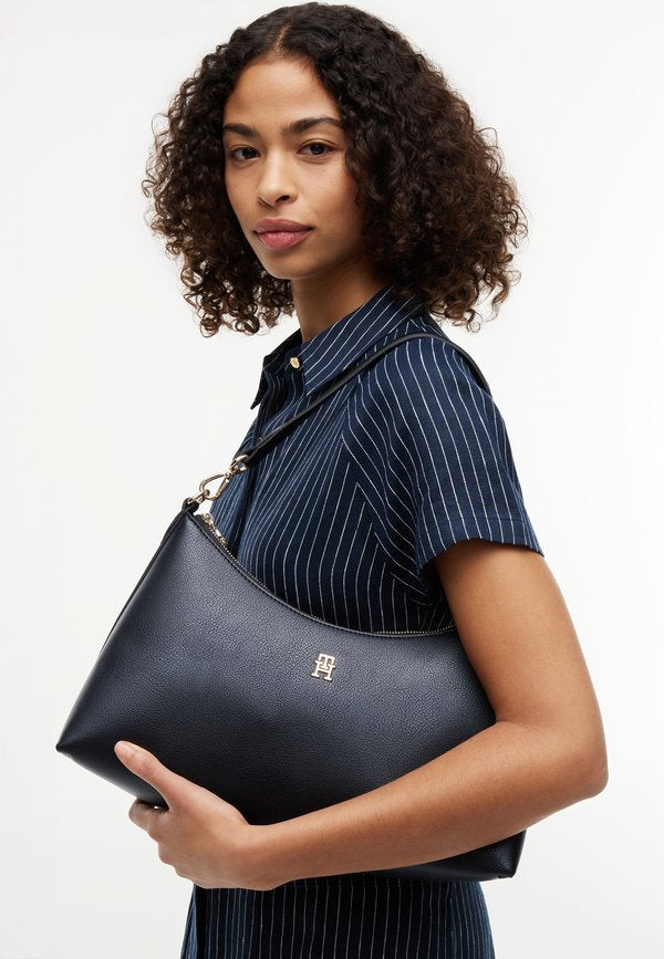 Tommy Hilfiger TH ICON SHOULDER BAG - Handbag - black