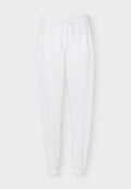 adidas Sportswear ESSENTIALS SMALL LOGO CUFFED PANTS - Tracksuit bottoms - white/black
