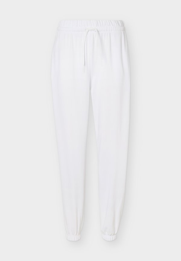 adidas Sportswear ESSENTIALS SMALL LOGO CUFFED PANTS - Tracksuit bottoms - white/black