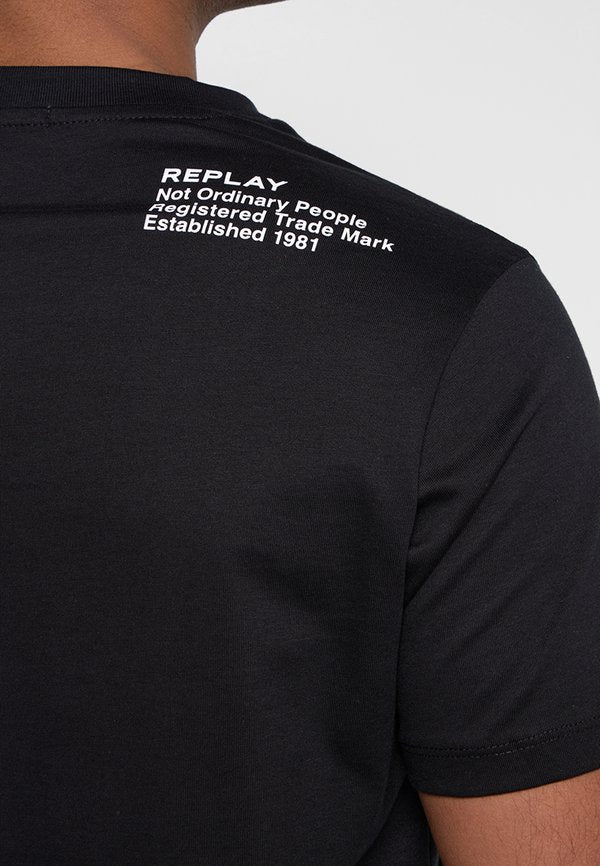 Replay PIECE DYED HEAVY COTTON JERSEY