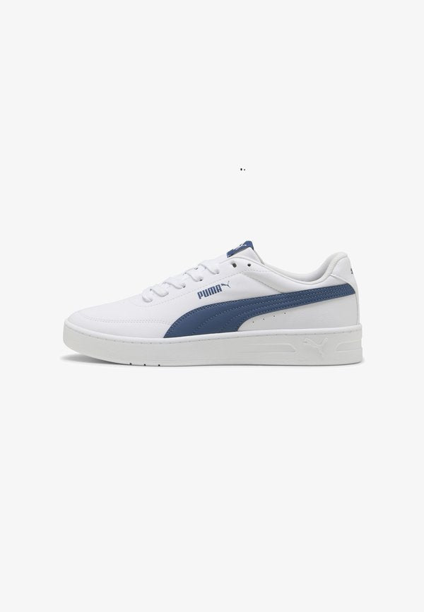 Puma COURT CLASSIC CLEAN SNEAKERS - Trainers - white-dark indigo