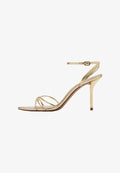 Mango ADULT - High heeled sandals - gold-coloured