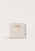 Guess LAUREL SMALL ZIP AROUND - Wallet - ivory