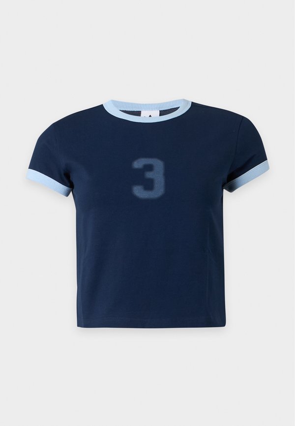 adidas Originals GRAPHIC RINGER TEE - Print T-shirt - night indigo