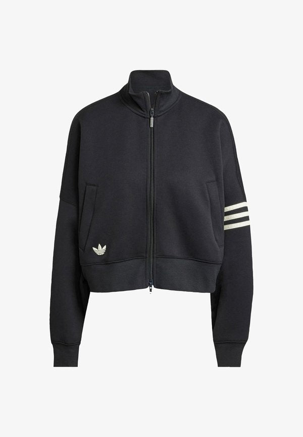 adidas Originals NEUCLASSICS TRACK - Zip-up sweatshirt - black/cream white