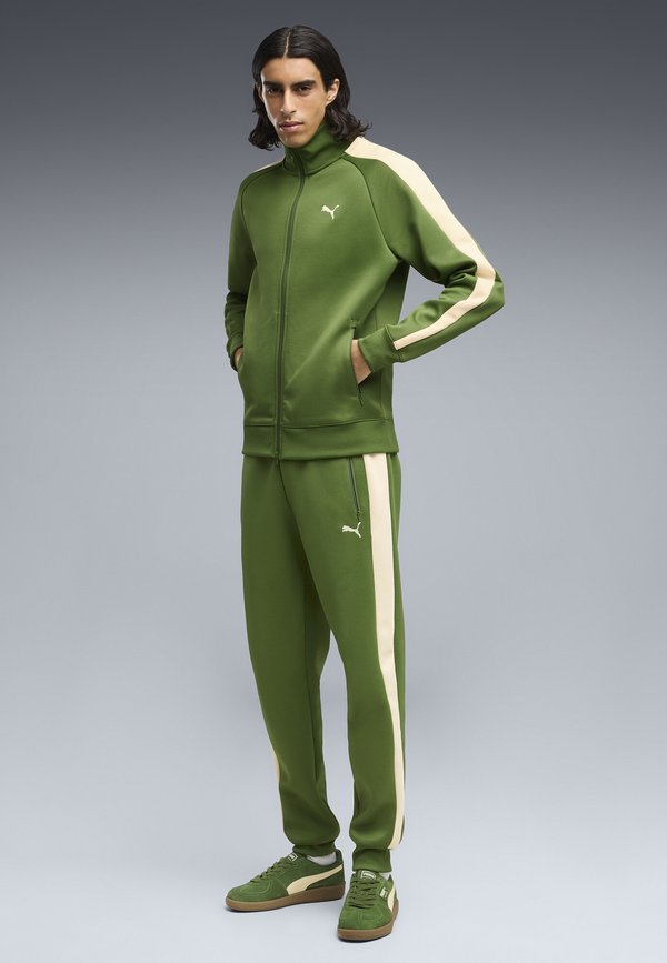 Puma T7 ALWAYS ON TRACK JACKET DK - Training jacket - earthy green-buttercream