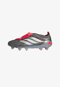 adidas Performance PREDATOR ELITE FT SG - Soft-ground football boots - iron metallic   cloud white   lucid red
