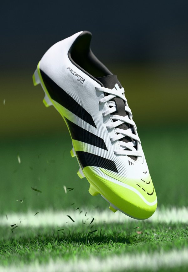 adidas Performance PREDATOR CLUB FIRM GROUND/MULTI GROUND FOOTBALL BOOTS - Firm-ground football boots - footwear white/core black/lucid lemon