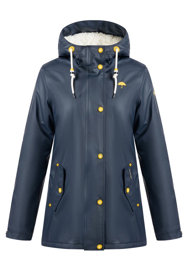 Schmuddelwedda SCHMUDDELWEDDA REGENJACKE MIT WEBPELZFUTTER IN TEDDYOPTIK KILATA