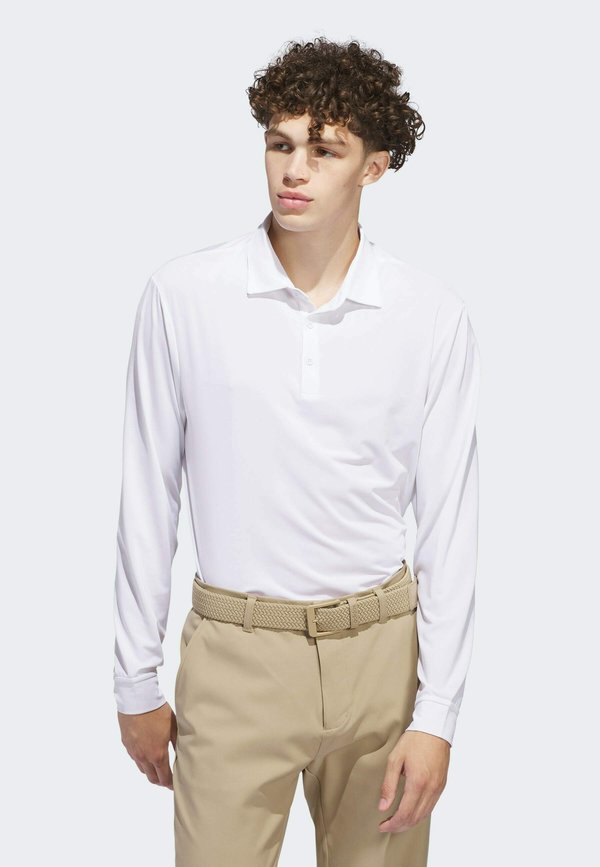 adidas Performance ADIDAS PERFORMANCE LONG SLEEVE POLO SHIRT - Polo shirt - white