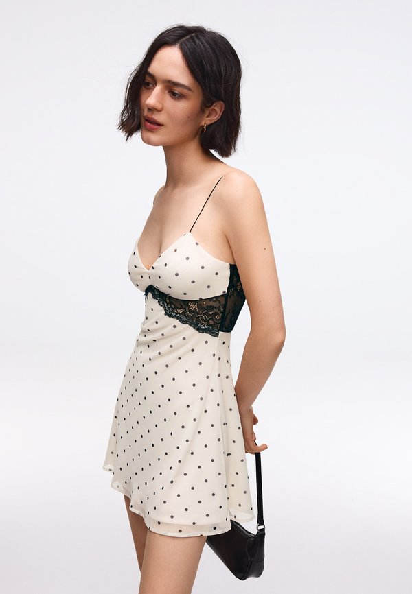 Bershka DRESS - Day dress - beige