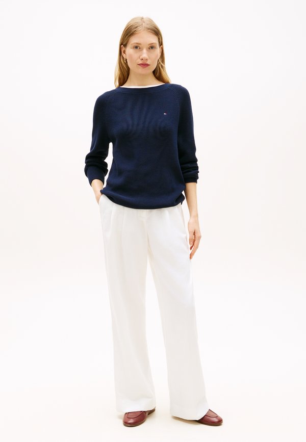 Tommy Hilfiger FINE KNIT BOAT NECK JUMPER