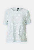 Pieces PCSANNI O NECK EMBRODERY