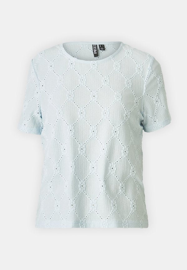 Pieces PCSANNI O NECK EMBRODERY