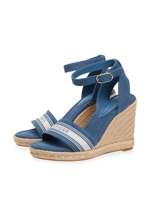 Tommy Hilfiger CANVAS DENIM WEDGE ESPADRILLES