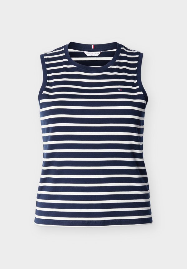 Tommy Hilfiger Curve RIBBED SLIM CREW NECK TANK TOP