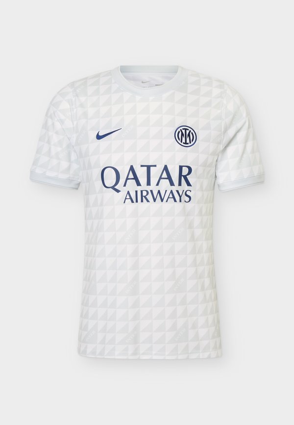 Nike Performance INTER - Sports T-shirt - white/pure platinum/blue void