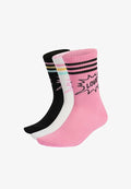 adidas Originals ADIDAS ORIGINALS PRIDE CREW SOCKS 3 PAIRS UNISEX - Socks - white black st tropic bloom