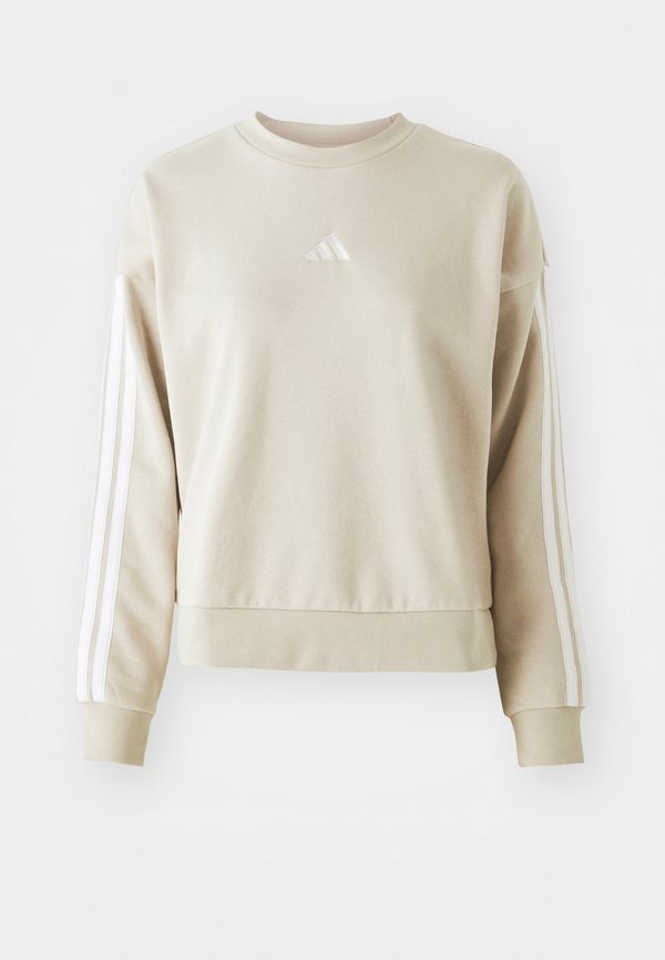 adidas Sportswear ESSENTIALS 3 STRIPES - Sweatshirt - alumina/white