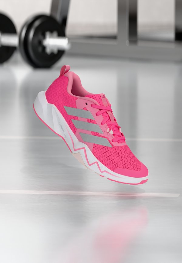 adidas Performance RAPIDMOVE GO - Training shoe - lucid pink/silver-coloured metallic/bliss pink