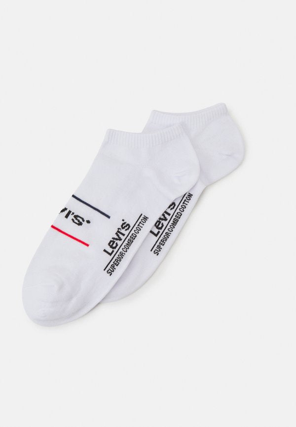 Levi's® LOW CUT SPORT UNISEX 2 PACK  - Sneaker socks - white/blue/red