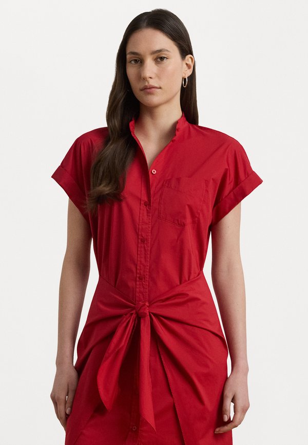 Lauren Ralph Lauren Petite TIE FRONT COTTON BLEND SHIRTDRESS