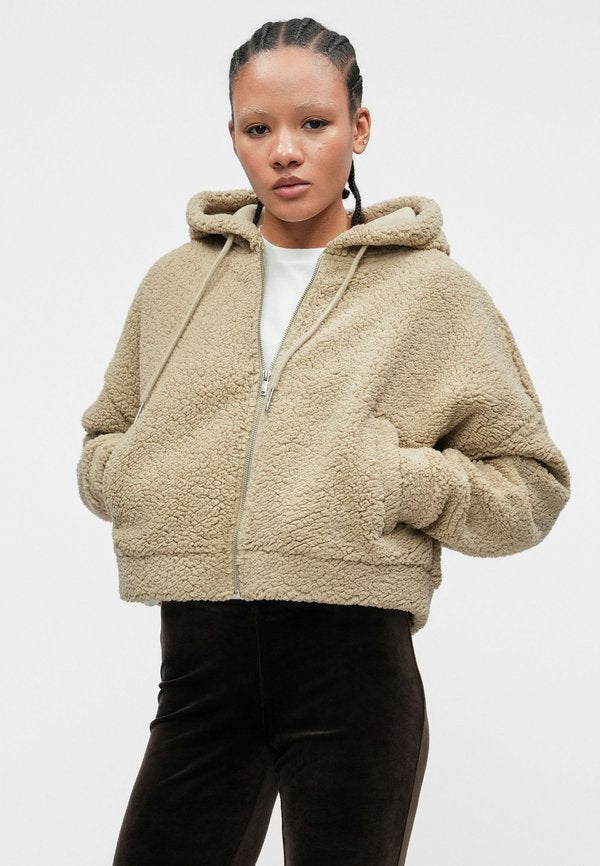 Noisy May NMCUDDLE CROP HOOD JACKET