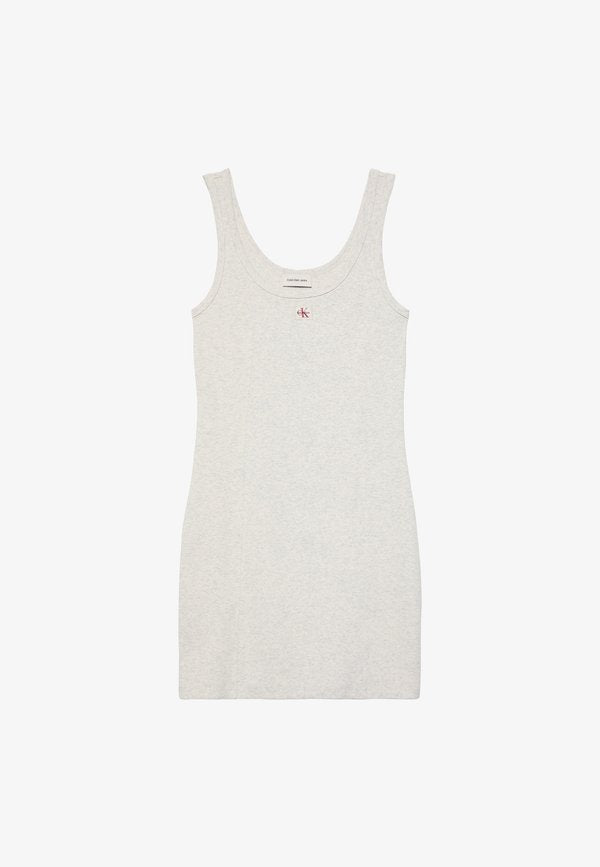 Calvin Klein Jeans LABEL BABY - Jersey dress - light grey heather