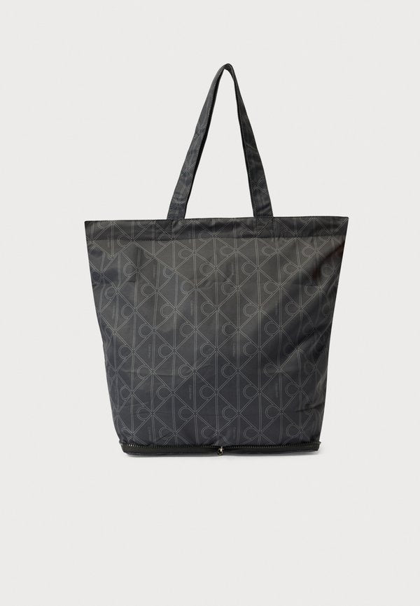 Calvin Klein PRINTED EMBLEM PACKABLE TOTE UNISEX - Tote bag - pirate black