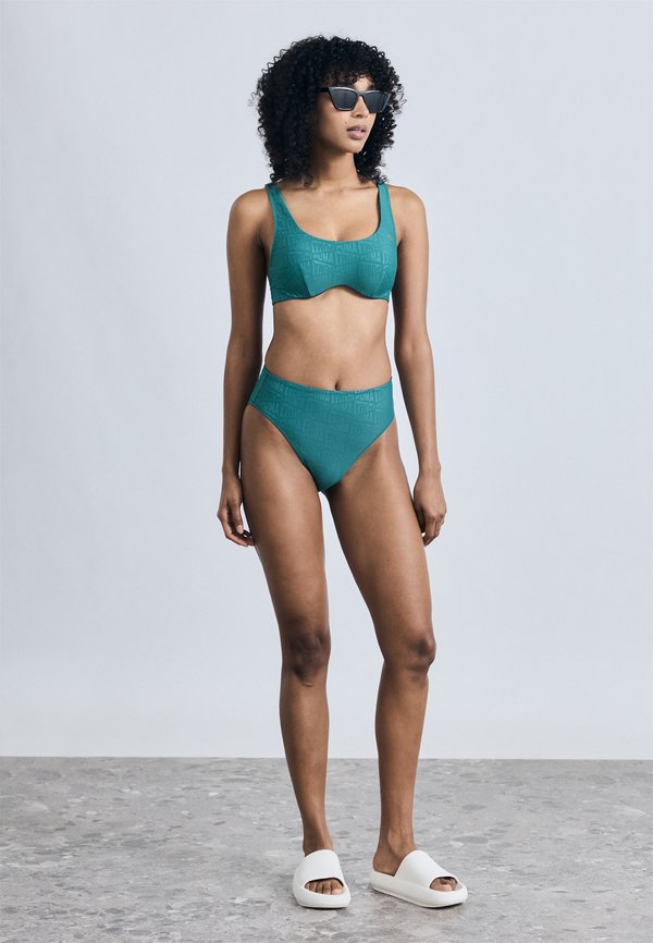 Puma SWIM WOMEN EMBOSSED HIGH WAIST BRIEFS