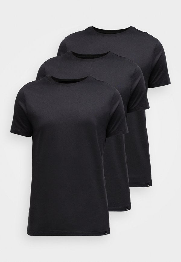 Puma EVERYDAY CREW NECK TEE 3 PACK - Undershirt - black