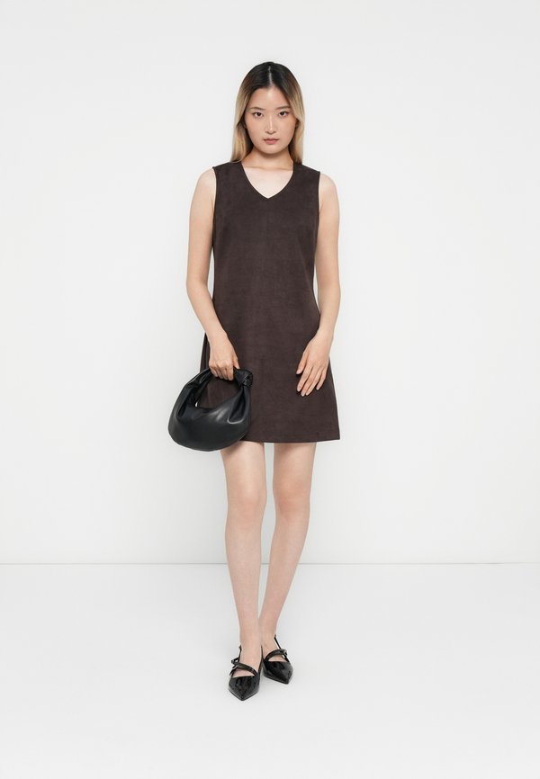 ONLY ONLYLVA LIFE FAUX SUEDE PINNY DRESS