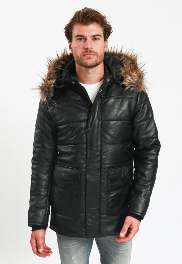 Lee Cooper DOWNJACKET WITH ROUND COLLAR AND REMOVABLE HOOD WITH SYNTH