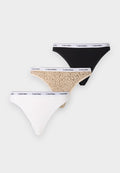 Calvin Klein Underwear ICON LOGO 3 PACK - Thong - multi-coloured