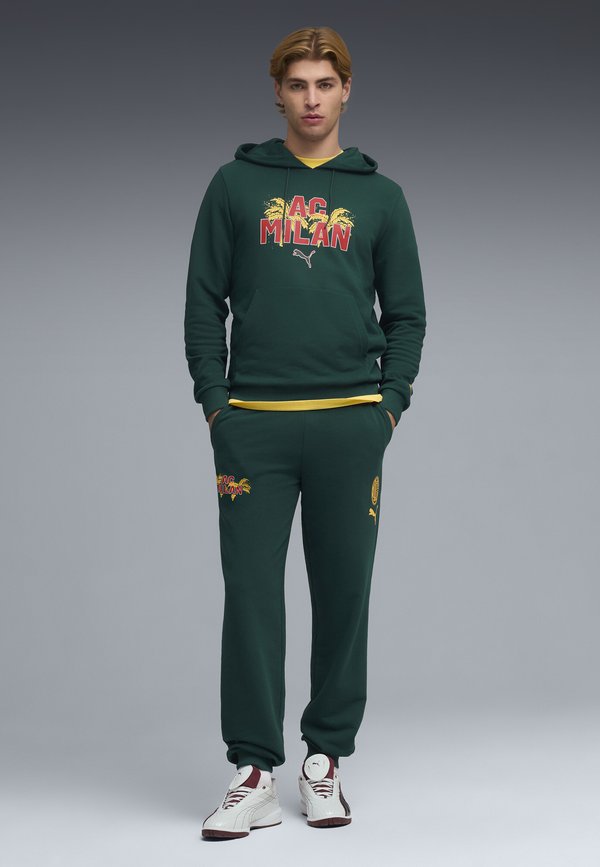 Puma AC MILAN FTBLCULTURE  - Hoodie - dark myrtle-sunny yellow