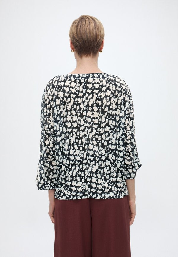 TOM TAILOR T-SHIRT CRINCLE BATWING ALLOVERPRINT