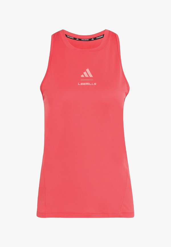 adidas Performance LESMILLS GRAPHIC - Top - pure turbo   semi frozen turbo
