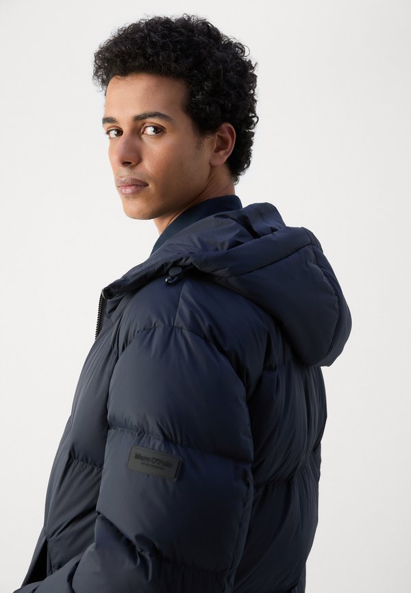 Marc O'Polo PUFFER LONG HOOD WELT POCKETS SIDE VENTS
