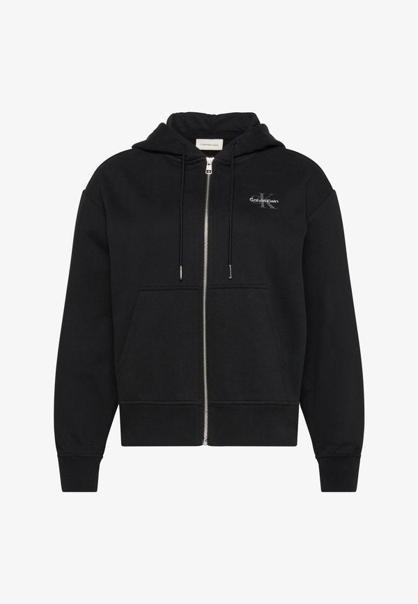 Calvin Klein Jeans Zip-up sweatshirt - black