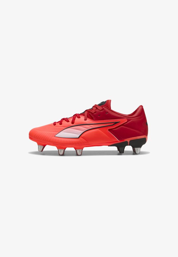 Puma AVANT PRO II H8 RUGBYSCHUHE - Soft-ground football boots - red/white/glowing red/black