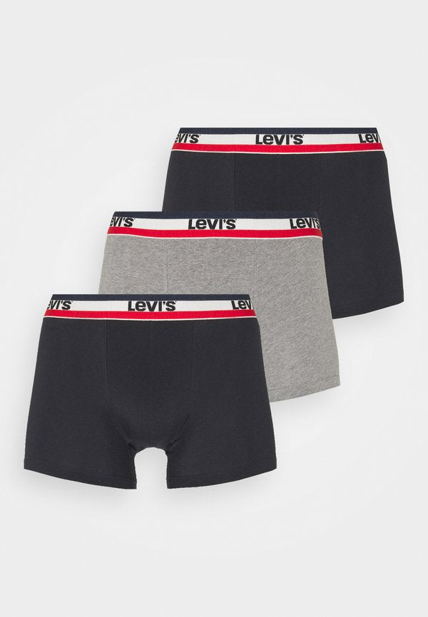 Levi's® BRIEF 3 PACK - Boxer briefs - black/grey melange