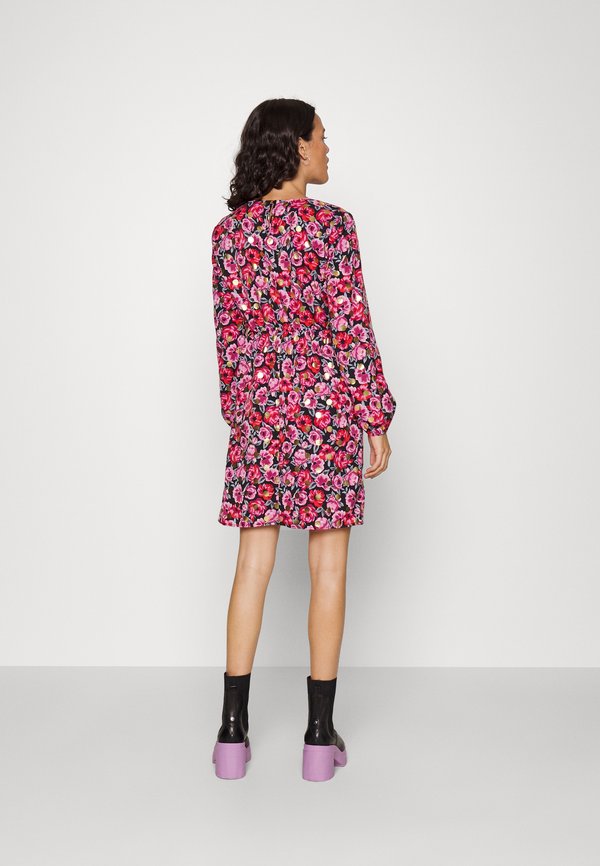 VILA VIDONATELLA FOIL V NECK DRESS