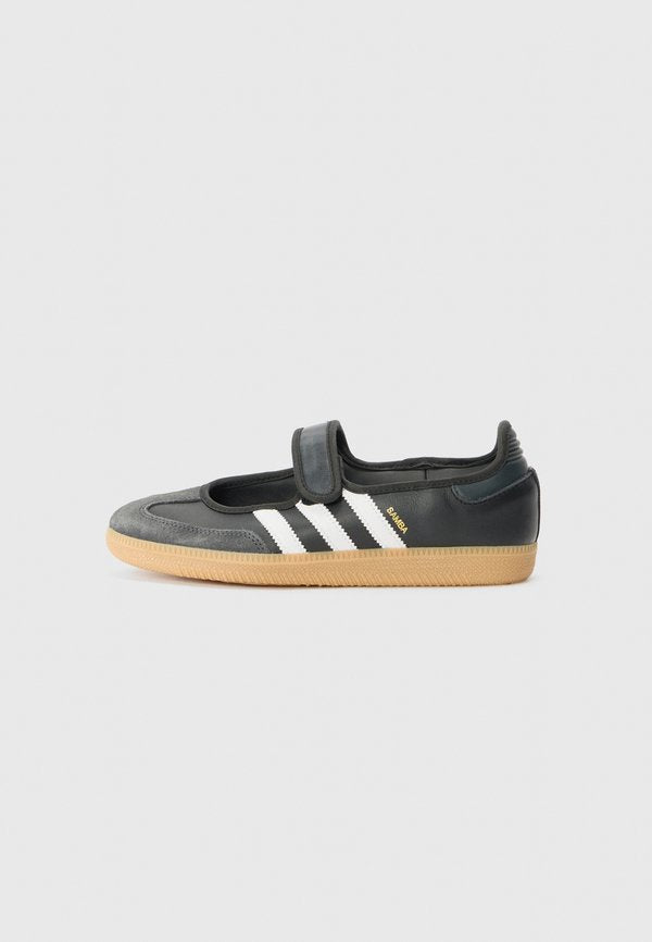 adidas Originals SAMBA JANE BALLERINA - Ankle strap ballet pumps - white/carbon/core black